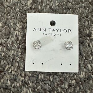 NWT Brand new, never worn Ann Taylor Factory Sparkling Silver Stud Earrings